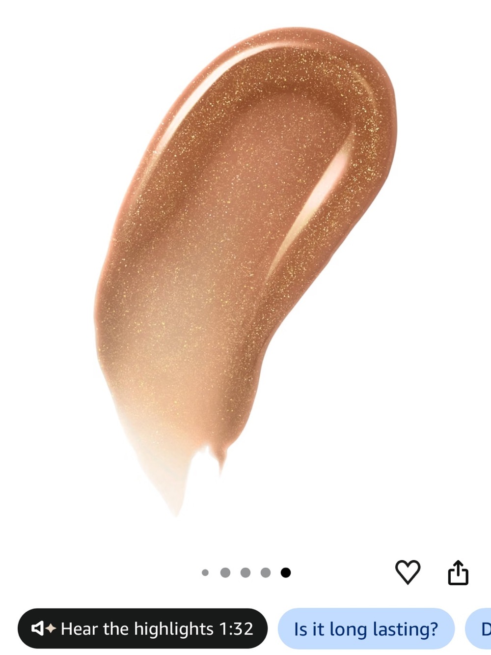 bareMinerals Hydrating Lip Gloss-Balm in Golden Bronze - Sincerity - Picture 4 of 8